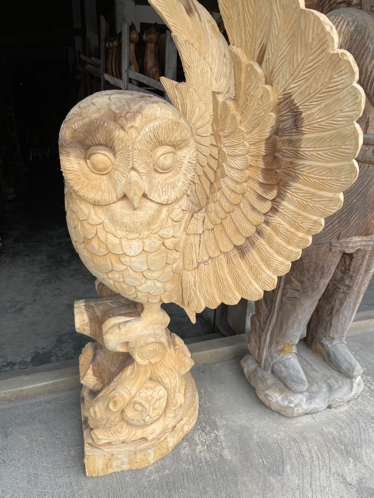 Howard Hoot, the large hand-carved wooden owl, our signature mascot